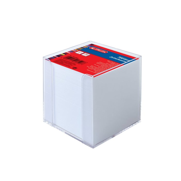 herlitz box na poznámkové papieriky, plastový, 90 x 90 mm - priehľadný