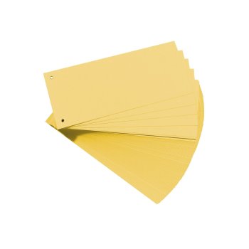 herlitz Trennstreifen für DIN A4 100er gelb