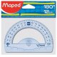 Maped uhlomer - flexibilný - polkruhový - 180° - 12 cm - modrý
