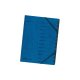 herlitz easyorga, rýchloviazač s gumičkami A4, kartón, 12 organizažných priehradiek - modrý
