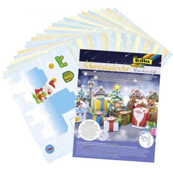 folia Adventskalender "Winterlandschaft",...