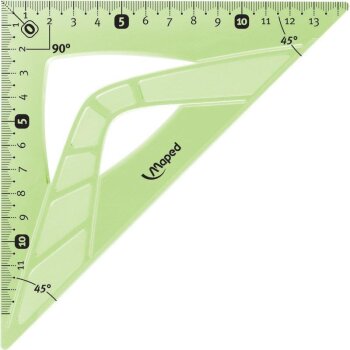 Maped ohybný trojuholník 45° 21 cm -...