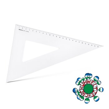 ARISTO Zeichendreieck 60° Hypothenuse 31,1cm ohne...