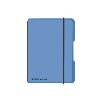 herlitz my.book flex Notizheft A6 40 Blatt kariert blau