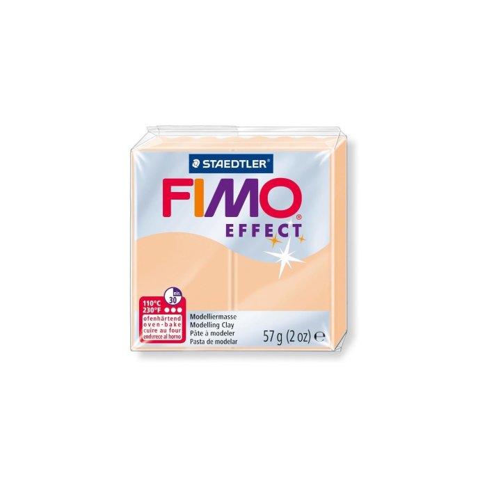 FIMO EFFECT modelovacia hmota - na vypálenie - 57 g - pastelovo broskyňová