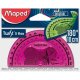 Maped uhlomer - flexibilný - polkruhový - 180° - Twist´n Flex - ružový