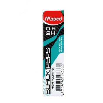 Maped Druckbleistift-Minen High Polymer 0,5mm 2H 12er
