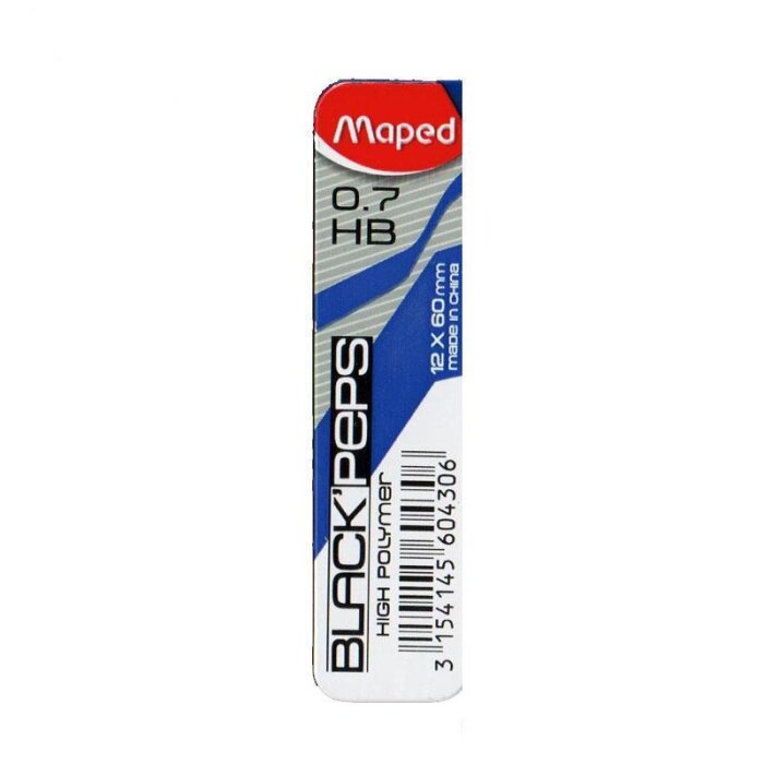 Maped Druckbleistift-Minen High Polymer 0,7mm HB 12er