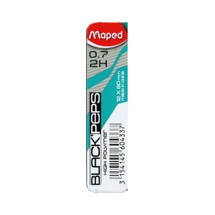 Maped Druckbleistift-Minen High Polymer 0,7mm 2H 12er
