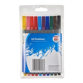 Bestpoint Fineliner - 0,6 mm - 10 kusov