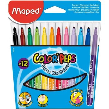 Maped Fasermaler COLORPEPS, 12er Kartonetui