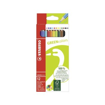 Umweltfreundlicher Buntstift - STABILO GREENcolors - 12er...