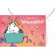 Pummeleinhorn Grußkarte mit Umschlag, "Weihnachtsfest!"
