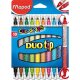 Maped Doppel-Fasermaler COLORPEPS DUOtip, 10er Kartonetui