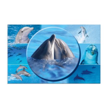 HERMA podložka na stôl (š)550 x (v)350 mm - delfín