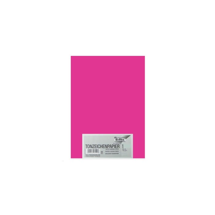 folia farebný výkres A4, 130 g / m2, 1 list - ružový