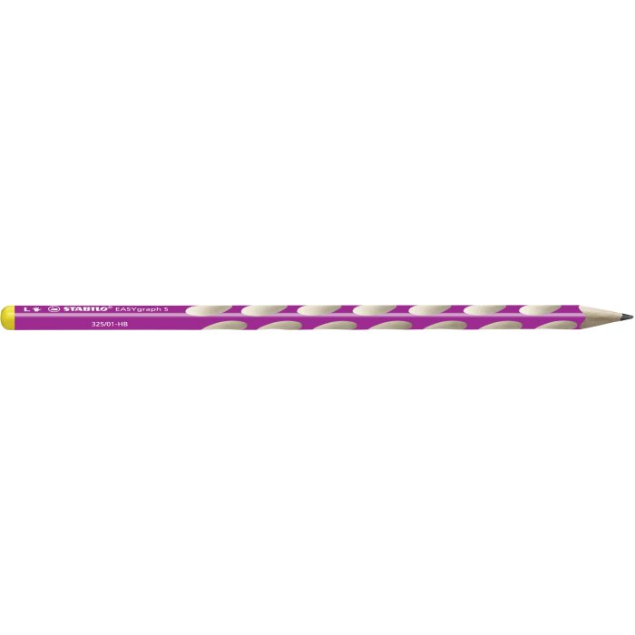 STABILO EASYgraph S - ergonomická trojhranná ceruzka - tvrdosť HB - pre ľavákov - samostatná v ružovej farbe