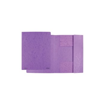 DONAU Dreiflügelmappe A4 Pressspan violett