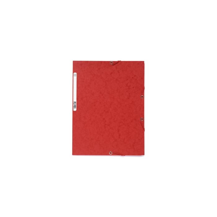 EXACOMPTA 3-chlopňový obal na dokumenty s rohovými gumičkami, A4, kartón 400 g/qm - červený
