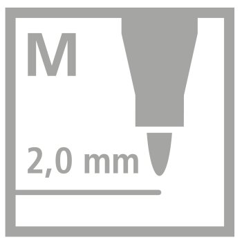 STABILO power - fixky - 12 rôznych farieb