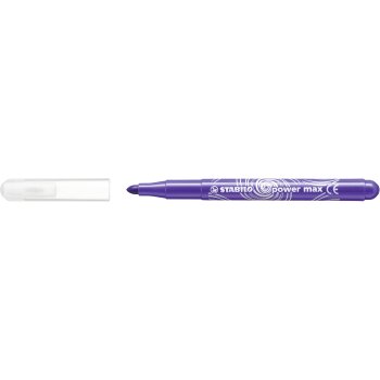 Filzstift - STABILO power max - 12er Pack - mit 12 verschiedenen Farben