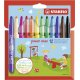 Filzstift - STABILO power max - 12er Pack - mit 12 verschiedenen Farben