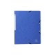 EXACOMPTA obal na dokumenty s rohovými gumičkami, A4, kartón - modrý