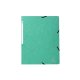 EXACOMPTA obal na dokumenty s rohovými gumičkami, A4, kartón - zelený