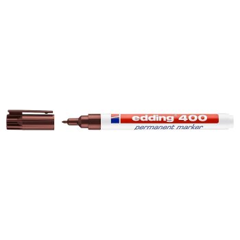 edding 400 permanentný popisovač - hnedý