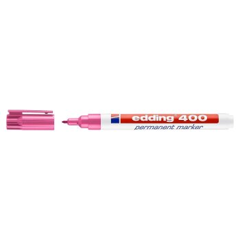 edding 400 permanentný popisovač - ružový