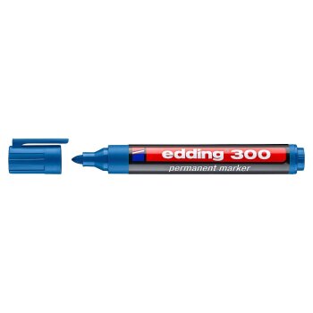 edding 300 permanentný popisovač - bledomodrý