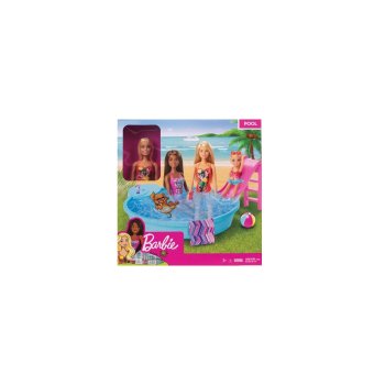Barbie Pool Spielset mit Puppe Blond