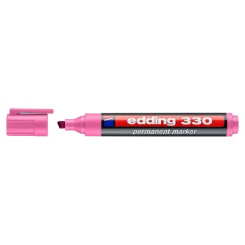 edding 330 permanentný popisovač - ružový