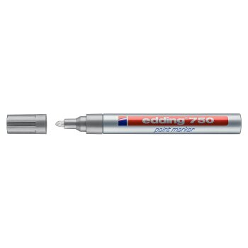 edding 750 lakový popisovač - strieborný