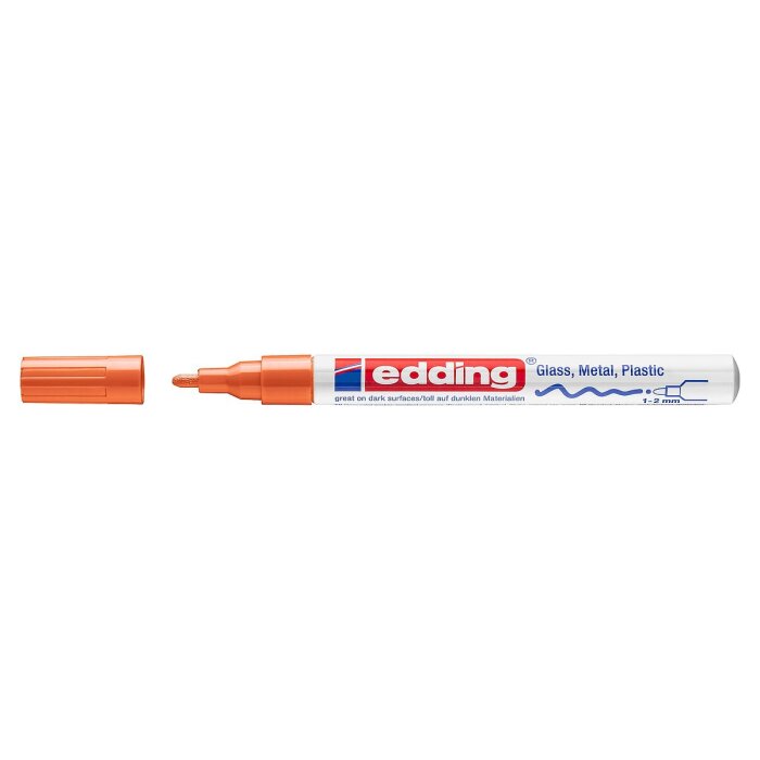 edding 751 lesklý lakový popisovač - oranžový