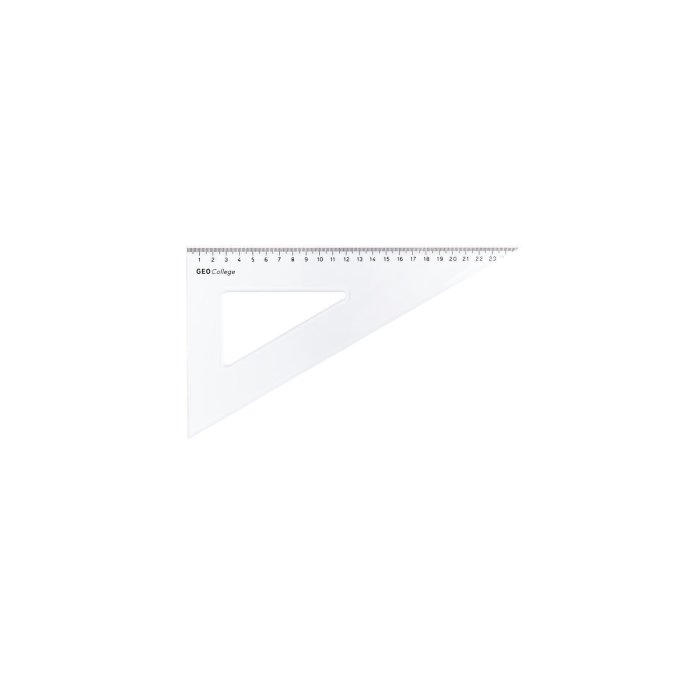 ARISTO GEO College Zeichendreieck 60° Hypothenuse 30cm mit Facette (AR23625)