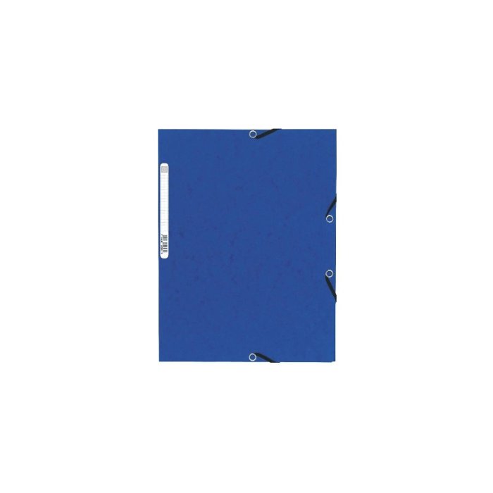 EXACOMPTA 3-chlopňový obal na dokumenty s gumičkou A4 - modrý