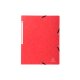 EXACOMPTA obal na dokumenty s rohovými gumičkami, A4, kartón - červený