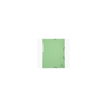 EXACOMPTA 3-chlopňový obal na dokumenty s rohovými gumičkami, A4, kartón 400 g/qm - bledozelený