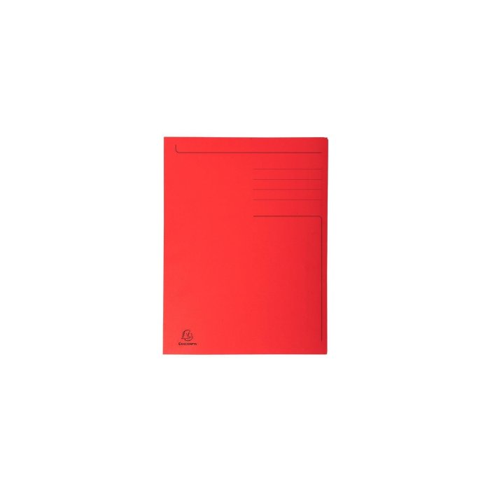 EXACOMPTA 3-chlopňový kartónový obal na dokumenty, A4 - červený