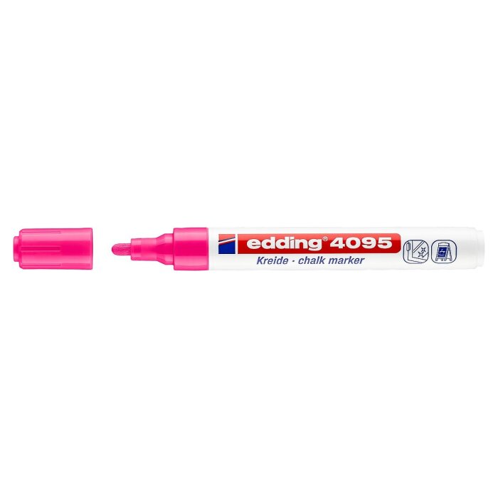 edding 4095 kriedový popisovač - neónovoružový
