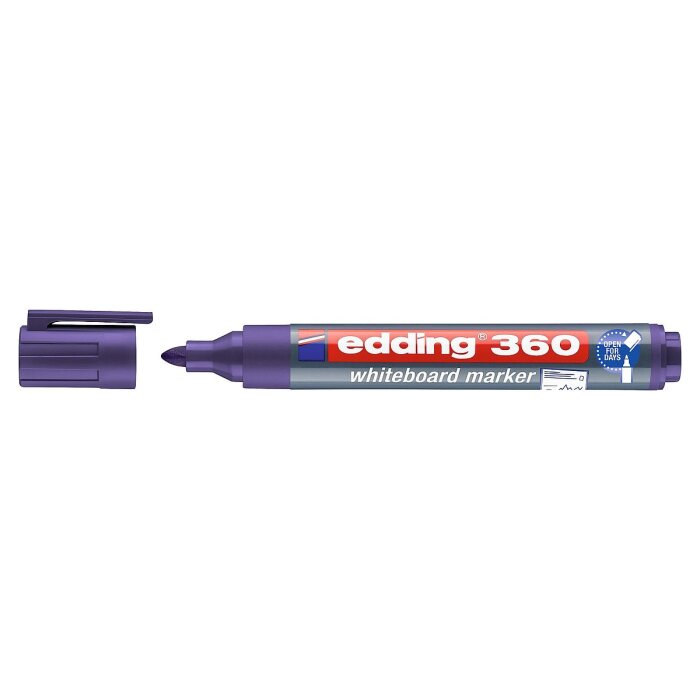 edding 360 popisovač na biele tabule - fialový