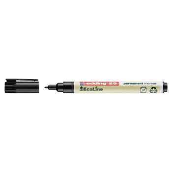 edding 25 EcoLine permanentný popisovač - čierny