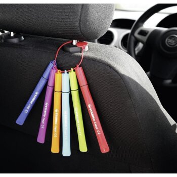 Filzstift mit Kappenring - STABILO Cappi - 24er Pack - mit 24 verschiedenen Farben