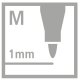 Filzstift mit Kappenring - STABILO Cappi - 24er Pack - mit 24 verschiedenen Farben