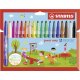 Filzstift - STABILO power max - 18er Pack - mit 18 verschiedenen Farben