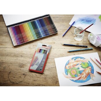 STABILO aquacolor akvarelové pastelky 12 ks v kovovom puzdre