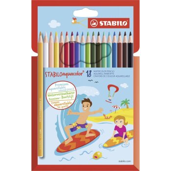 STABILO aquacolor - akvarelové farbičky - balenie...