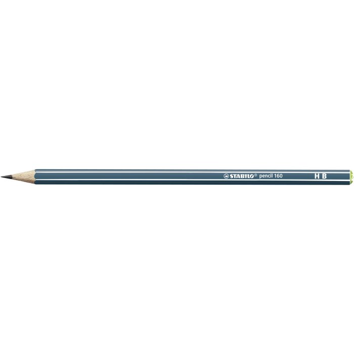 Bleistift - STABILO pencil 160 in petrol - Einzelstift - Härtegrad HB