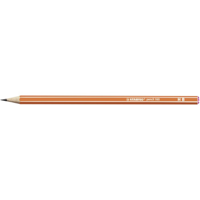 Bleistift - STABILO pencil 160 in orange - Einzelstift - Härtegrad HB